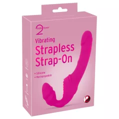   You2Toys - Double2Teaser - opzetbare vibrator zonder harnas (roze)
