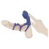 SMILE Koppel - oplaadbare, vibrerende penismanchet (blauw)