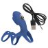 SMILE Koppel - oplaadbare, vibrerende penismanchet (blauw)