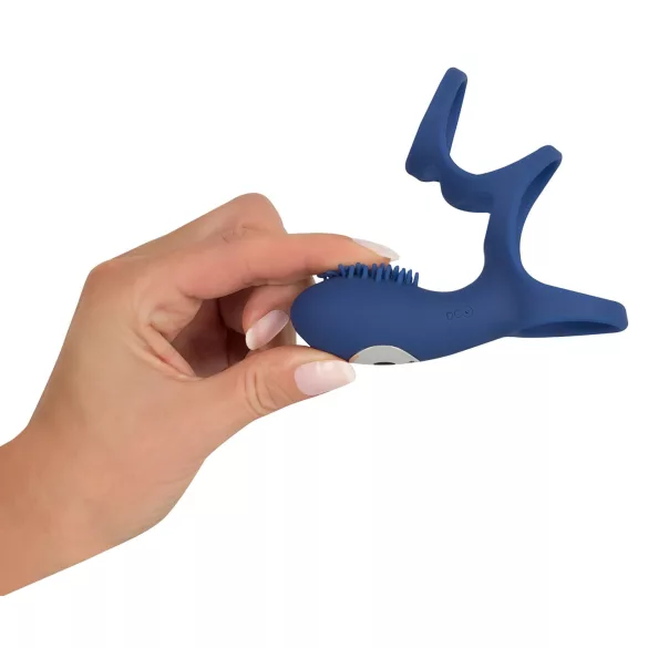 SMILE Couple - vibrerende penismanchet - oplaadbaar - blauw
