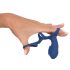 SMILE Koppel - oplaadbare, vibrerende penismanchet (blauw)