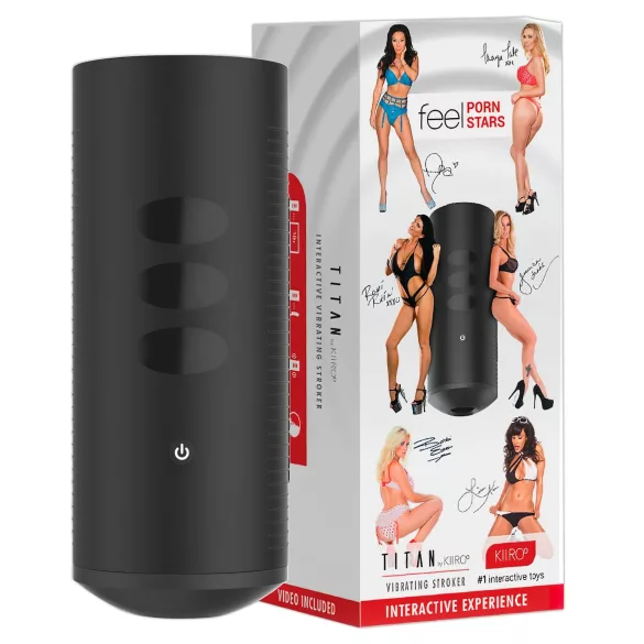 Kiiroo Titan Experience - oplaadbare interactieve masturbator (zwart)