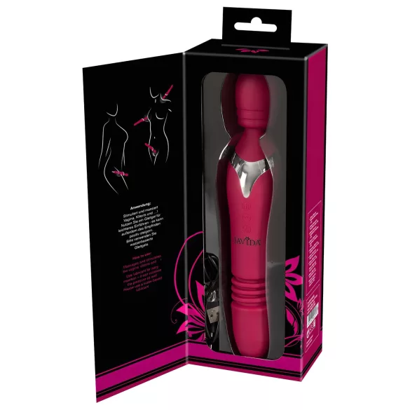 Javida Thrusting - 3-in-1 massagevibrator (rood)