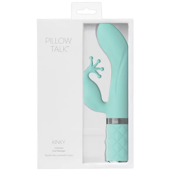 Pillow Talk Kinky - oplaadbare G-spot vibrator met 2 motoren (turkoois)