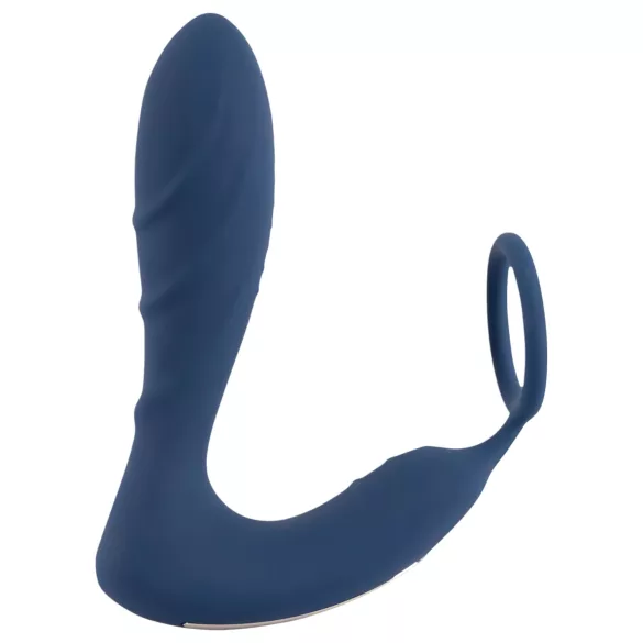 You2Toys - Prostaat vibrator met penisring - siliconen - blauw
