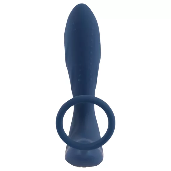You2Toys - Prostaat vibrator met penisring - siliconen - blauw