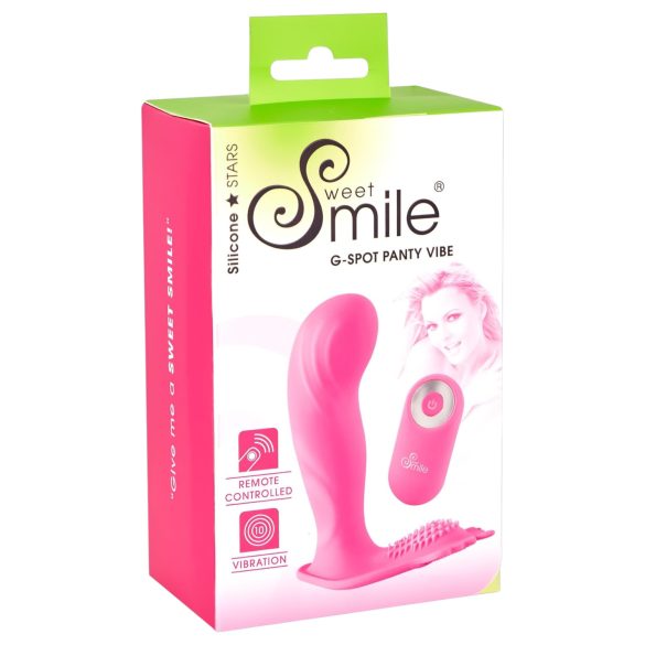 SMILE G-Spot Panty - oplaadbare, draadloze draagvibrator (roze)