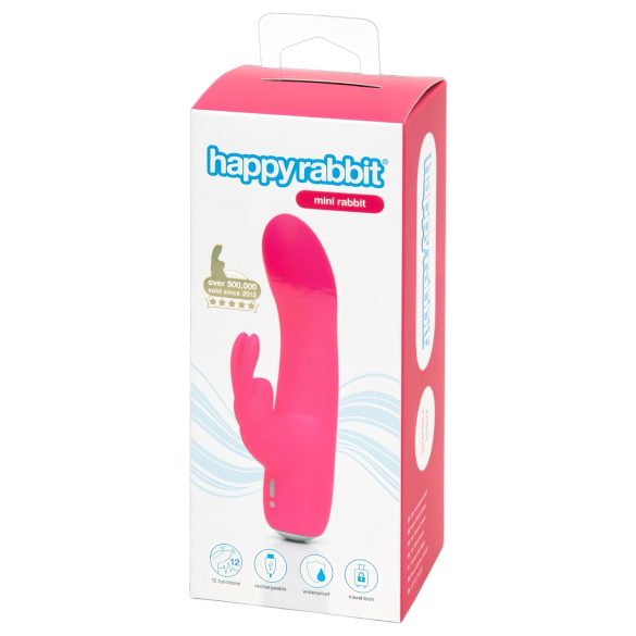 Happyrabbit - mini rabbit vibrator - oplaadbaar - siliconen - roze