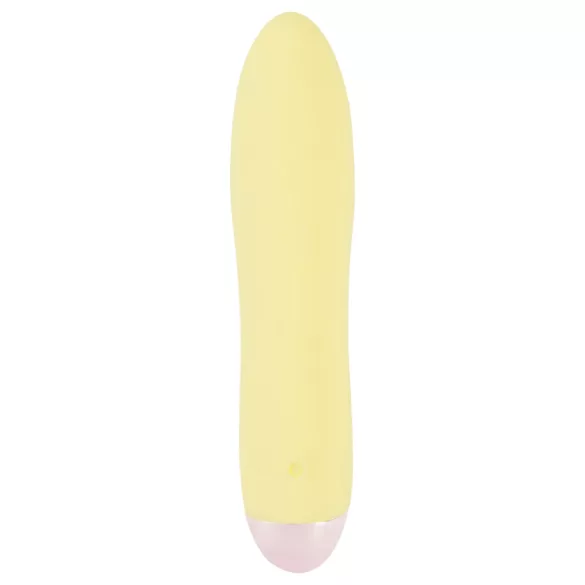 Cuties Mini Yellow - oplaadbare siliconen staafvibrator (geel)