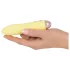 Cuties Mini Yellow - oplaadbare siliconen staafvibrator (geel)