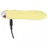 Cuties Mini Yellow - oplaadbare siliconen staafvibrator (geel)