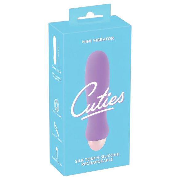 Cuties Mini Paars - oplaadbare, siliconen staafvibrator (paars)