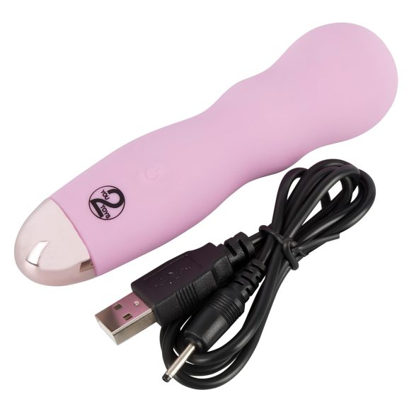 Cuties Mini Rose - oplaadbare, golvende vibrator (roze)