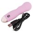 Cuties Mini Rose - oplaadbare, golvende vibrator (roze)