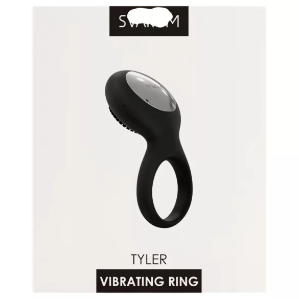Svakom Tyler - vibrerende penisring - oplaadbaar en waterdicht - zwart