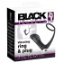 Black Velvets - anaal vibrator met penisring - zwart