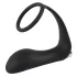 Black Velvets - anaal vibrator met penisring - zwart