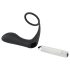 Zwarte Fluweel - Anale vibrator met penisring (zwart)