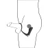 Black Velvets - anaal vibrator met penisring - zwart