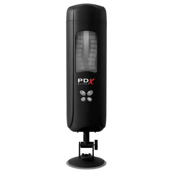 PDX Ultimate Milker - zuigende en vibrerende masturbator - zwart