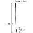 Couples Choice - oplaadbare dubbele vibrator (zwart)