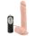 Medische stoter - zuignap dildo met draaiende vibraties (natuurlijk)
