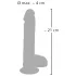 Medical Thrusting - vibrator met zuignap - stotend roterend - huidkleurig