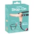 You2Toys - Strap-on dildo vibrator - oplaadbaar - huidkleurig