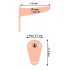 You2Toys - Strap-On - Oplaadbare Dildo (huidskleur)
