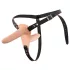 You2Toys - strap-on dubbele vibrator - siliconen - huidkleurig