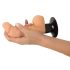 Natuurlijke M - realistische zuigvibrator met ballen en zuignap