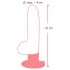 Natuurlijke M - realistische zuigvibrator met ballen en zuignap
