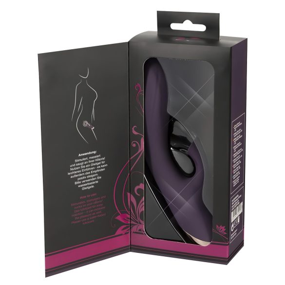 Javida - vibrator met clitorisstimulator - waterdicht - paars