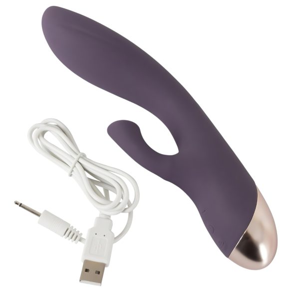 Javida - vibrator met clitorisstimulator - waterdicht - paars