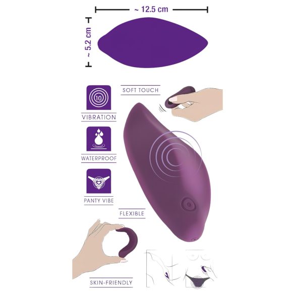 SMILE Panty - oplaadbare clitoris vibrator (paars)