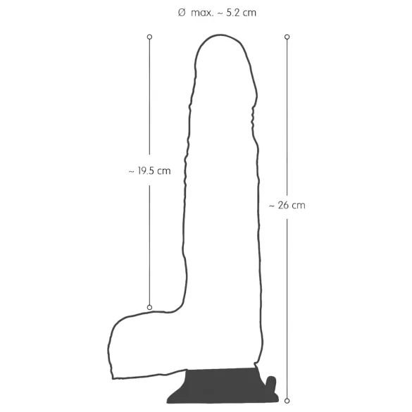 Nature Skin - Realistische vibrator met draaiende kop - huidkleur