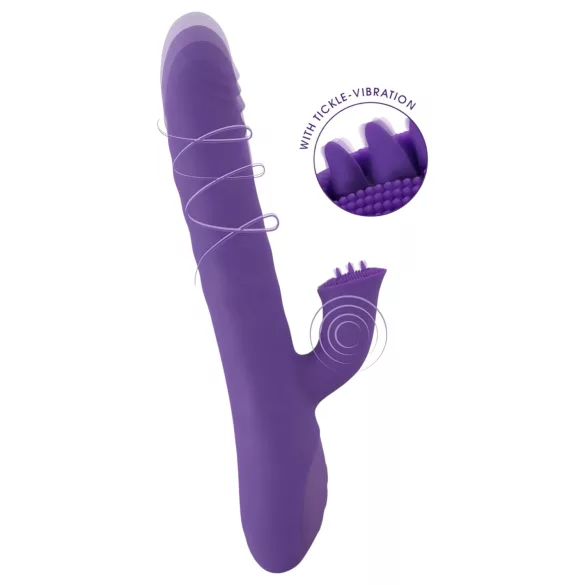 Smile Pearl - vibrator met parels - stootfunctie - paars