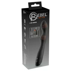   Rebel P-Spot - Prostaat vibrator met 2 motoren - siliconen zwart