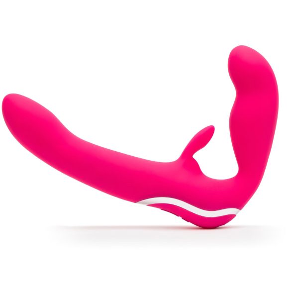 Happyrabbit - draagloze strap-on vibrator - roze
