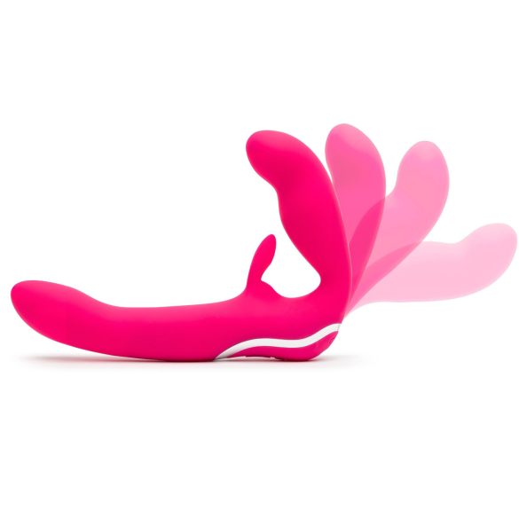 Happyrabbit - draagloze strap-on vibrator - roze