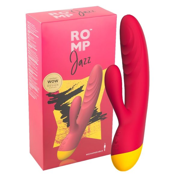 ROMP Jazz - vibrator met clitorisstimulator en G-spot - waterdicht - roze