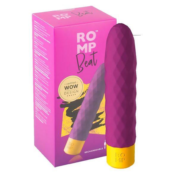 ROMP Beat - oplaadbare, waterdichte staafvibrator (paars)