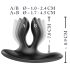 XOUXOU - oplaadbare dubbele anaal vibrator (zwart)