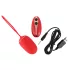 SMILE Love Ball - draagbaar, oplaadbaar vibrerend ei met afstandsbediening (rood)