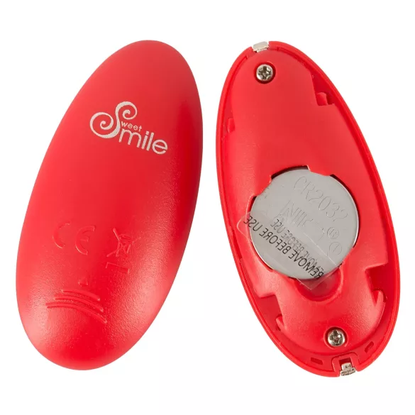 SMILE Love Ball - draagbaar, oplaadbaar vibrerend ei met afstandsbediening (rood)