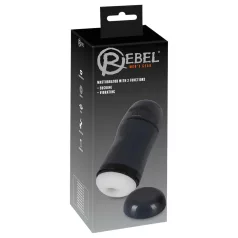 Rebel - masturbator met zuig- en trilfunctie - zwart