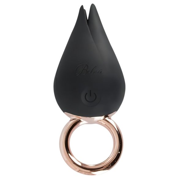 Belou - Oplaadbare, waterdichte clitoris vibrator (zwart)