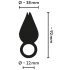 Belou - oplaadbare, waterdichte clitoris vibrator (zwart)