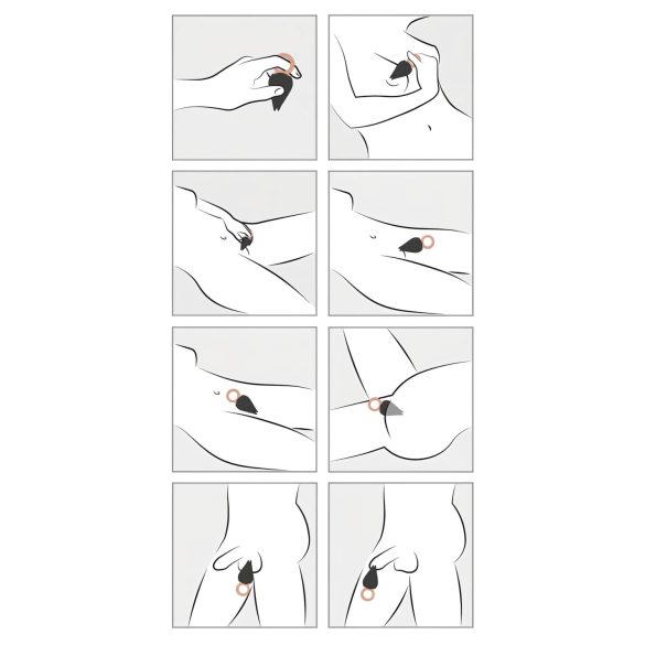 Belou - Oplaadbare, waterdichte clitoris vibrator (zwart)