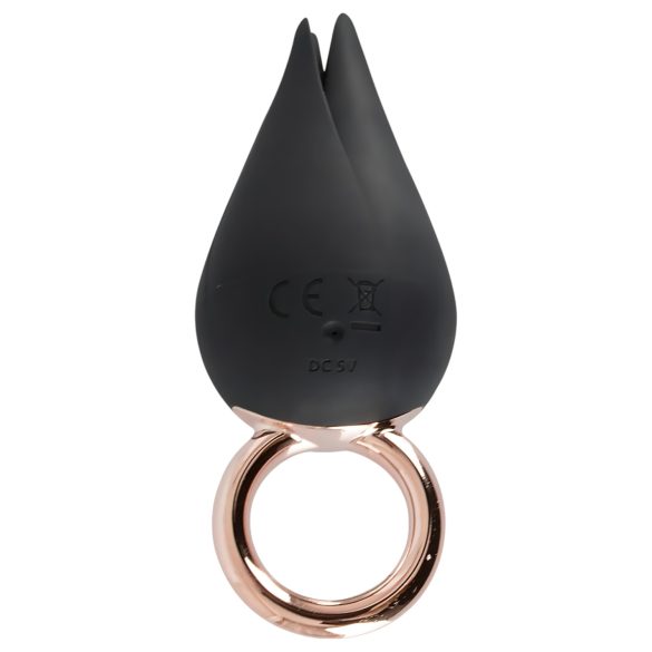 Belou - Oplaadbare, waterdichte clitoris vibrator (zwart)